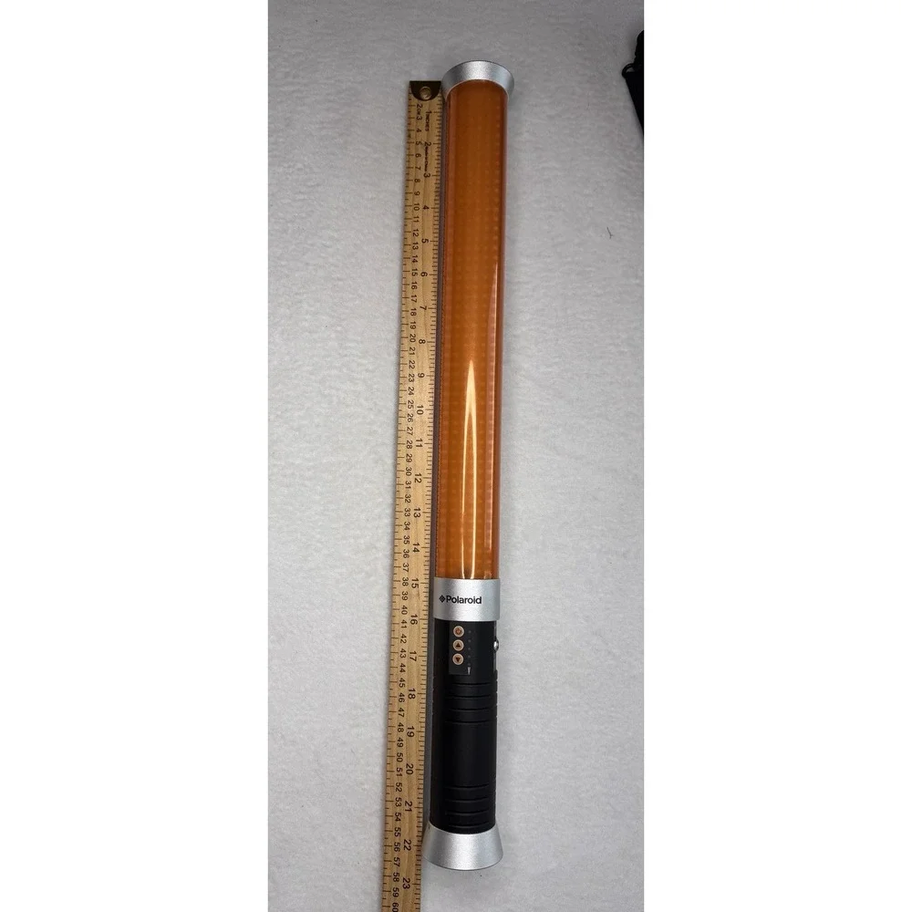 Polaroid LED Light‎ Wand Photography Video Light Adjustable Orange W Case & Cord
